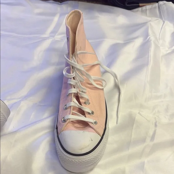 Converse Light Pink Canvas High-Tops - Picture 4 of 6
